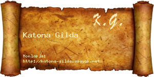 Katona Gilda névjegykártya